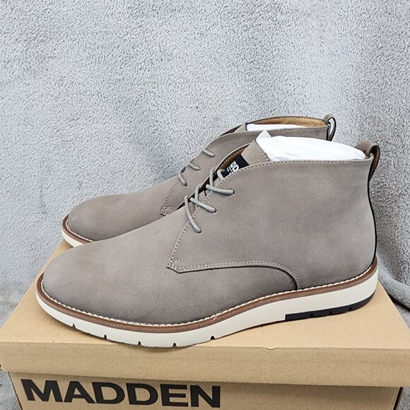 Madden Shoes Mens Size 12 Gray Lace Up Chukka Boots *NWT* main image 8